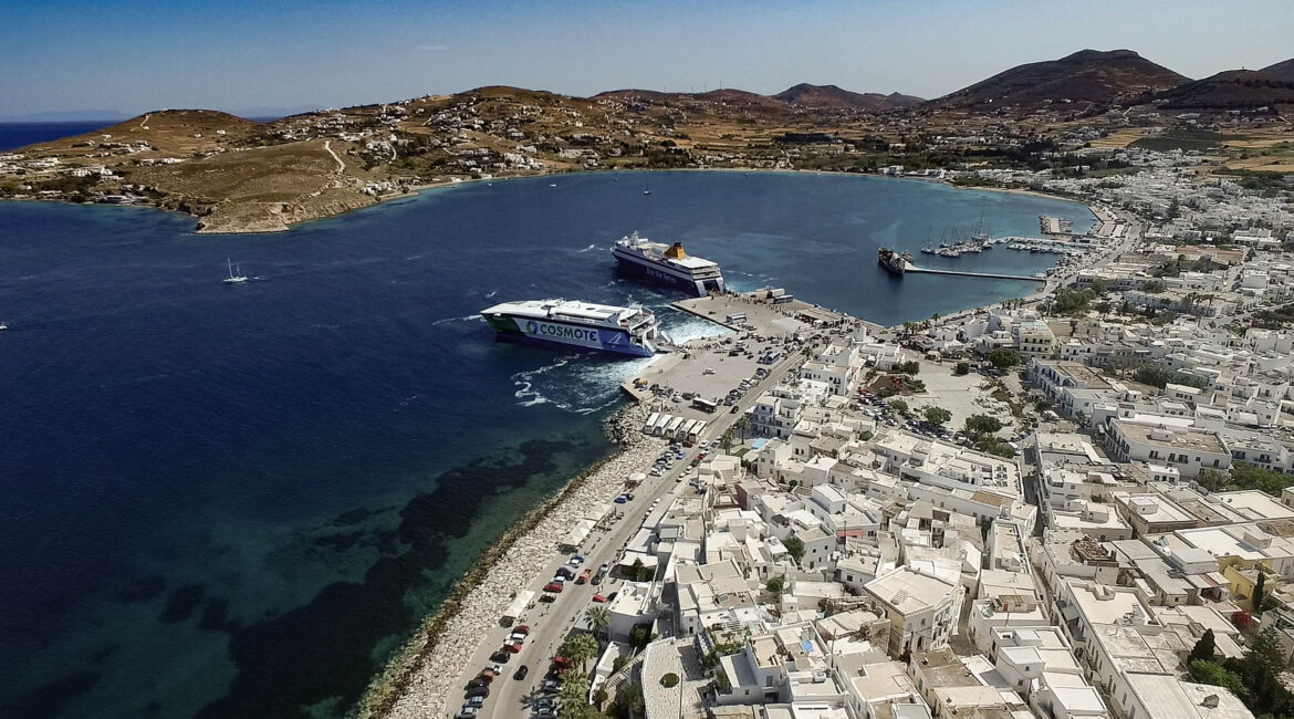 How to get from the port of Parikia to the Marmara of Paros!