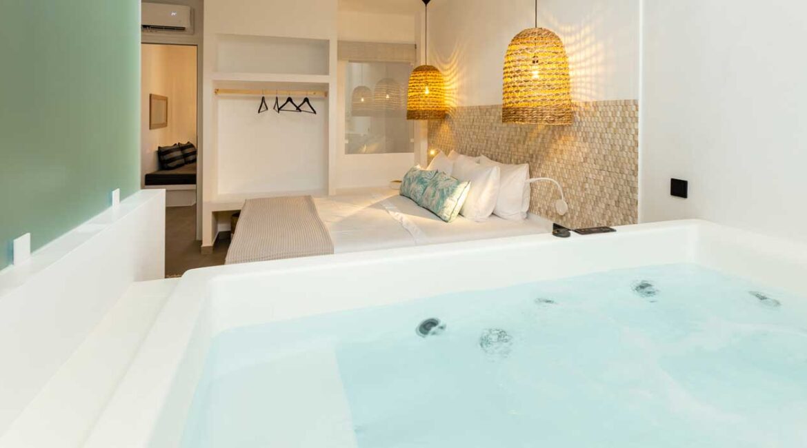 Appartements avec Jacuzzi à Paros – Détente et Luxe Absolus